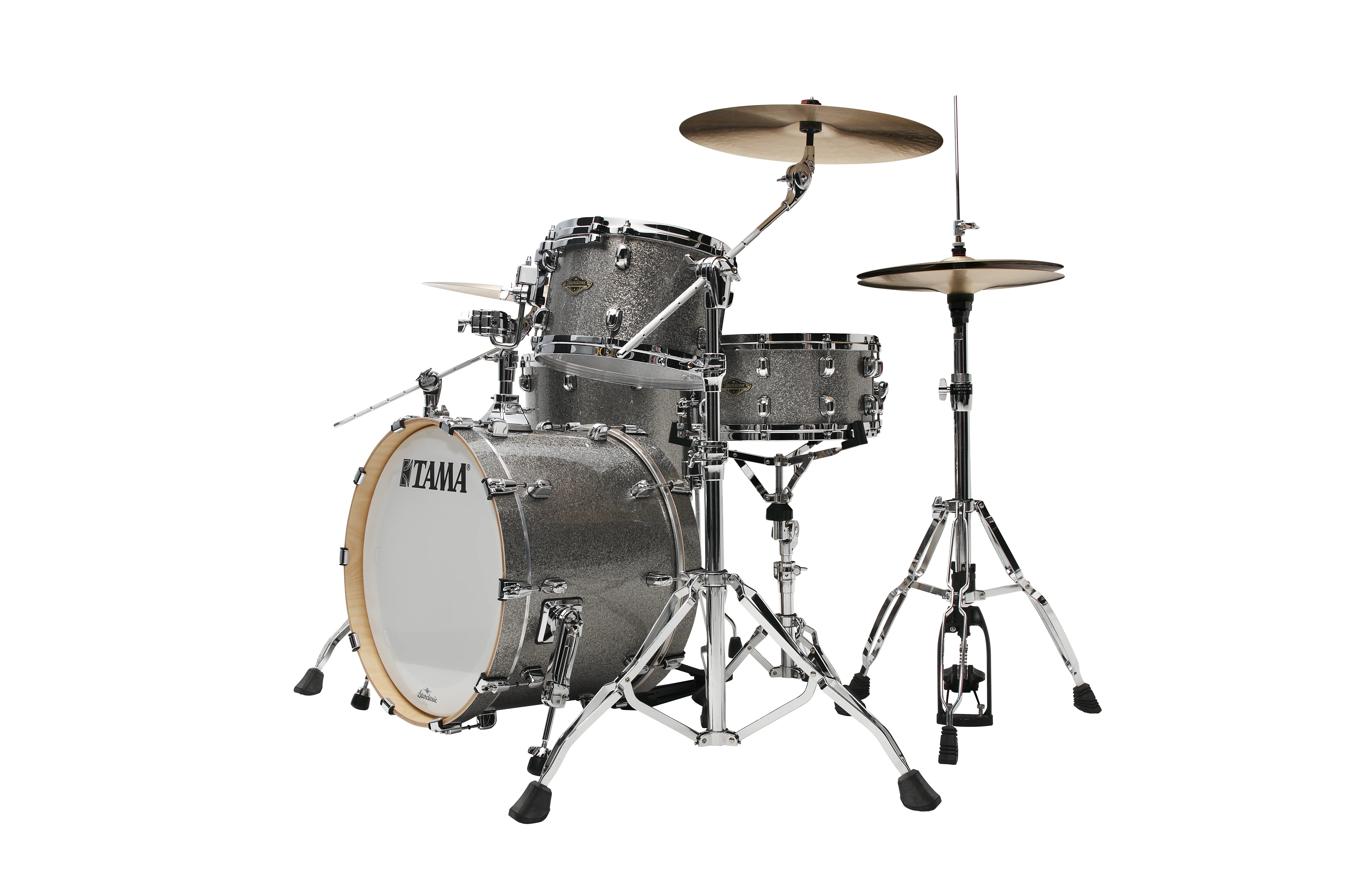 Starclassic Walnut/Birch Duracover Wrap Shell Kit 3 teilig - Smoked Silver Sparkle